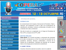 Tablet Screenshot of expotecperu.com